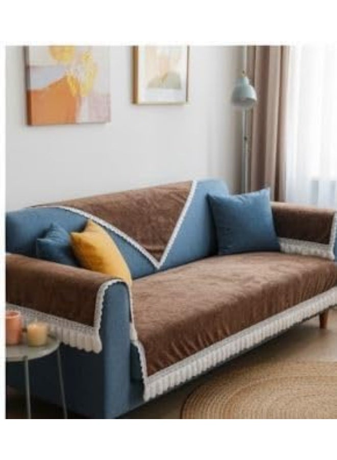 Cover Protector, Quilted Sectional Couch Slipcover, Cafe 10Piece Set - Image 2